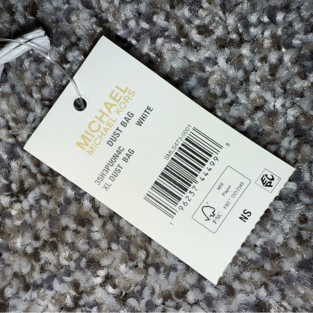 Michael Kors XLarge white dust bag